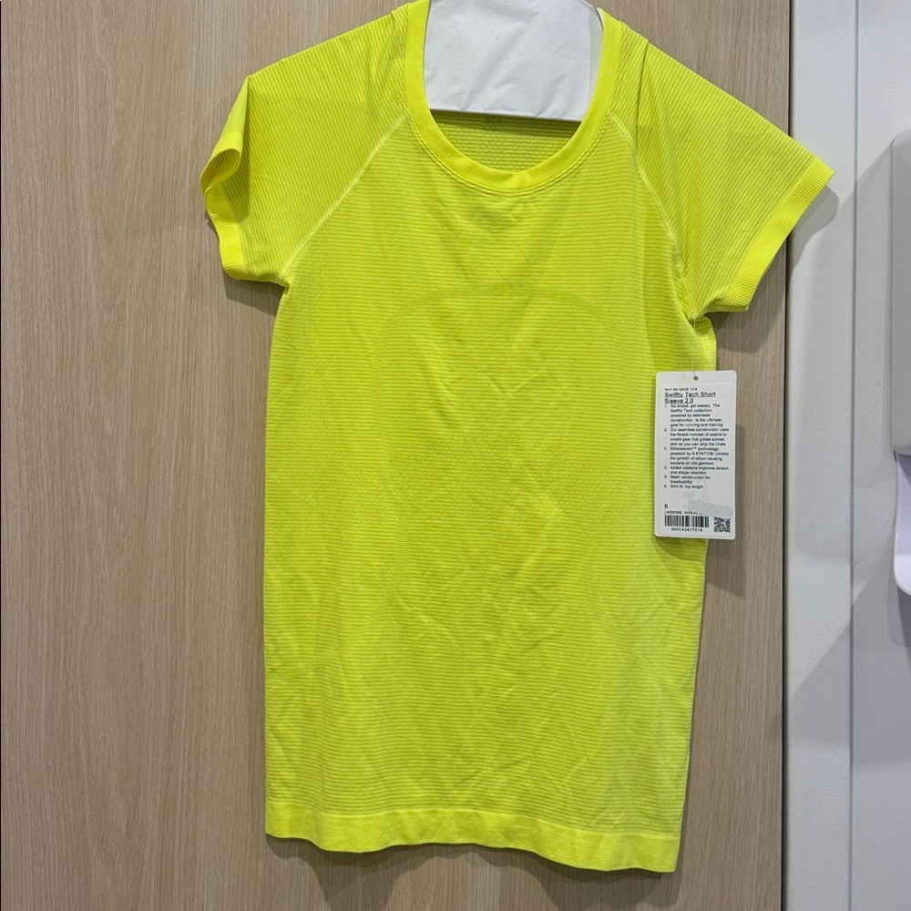 Lululemon Athletica Neon Yellow Top